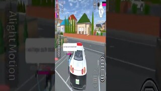 SAKURA School Simulator Part 2 || Broke the police car 🚔 #shorts