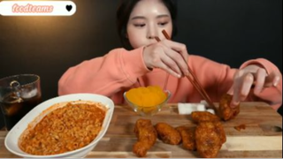 Mì cay HQ và gà mật ong phần 8 #mukbang