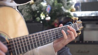 [Fingerstyle] "Sunny Day" (Yang Chuxiao Version) "บรรเลงเพลงวัยเยาว์ด้วยกีตาร์ในคาเฟ่ธีม Jay Chou"