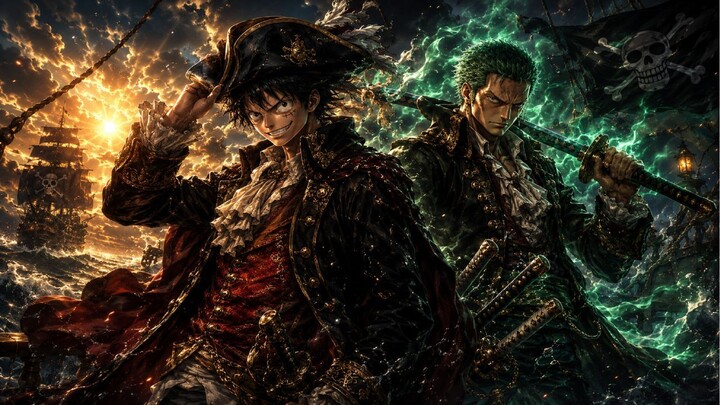 Sun God & King of Hell ⚔️🏴‍☠️ | Epic Pirate Rap of Luffy & Zoro | 18th Century Anime Rap