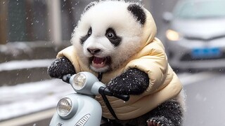 就算下雪北方的打工人还是要骑车上班……