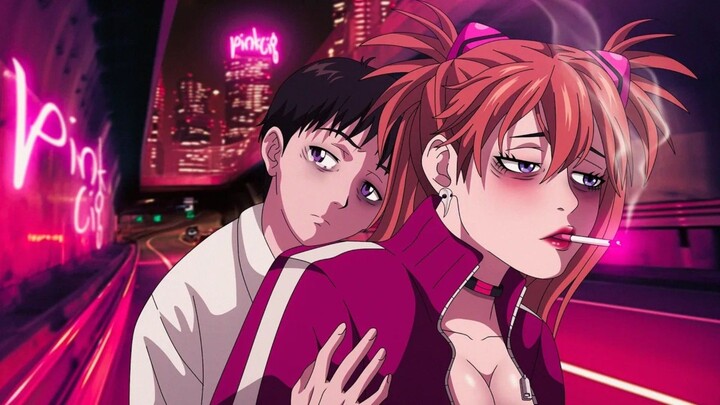 pink cig - Cigarettes & Baileys (Lyrics x Amv Shinji ikari anime Evangelion