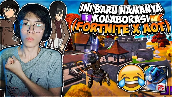 SERU CUY! Fortnite X Attack On Titan ODM Gear & Thunder Spear | EPEP MAH LEWAT🤣 (Official Collab)