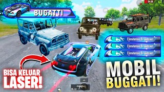 REVIEW MOBIL SULTAN BUGGATI! BISA KELUAR LASER! - PUBG MOBILE