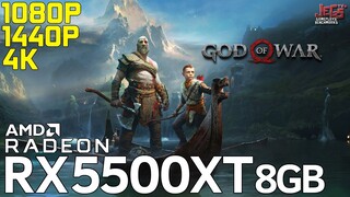 God of War | RX 5500 XT 8GB | 1080p, 1440p, 4K benchmarks!