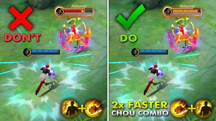 THE NEW USEFUL iNSECTiON CHOU COMBO! EASY KILL ENEMY CARRY | MLBB