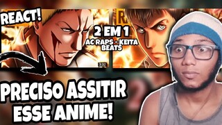 2 EM 1 Rap do Bertolt Hoover @AC RAPS,Rap do Reiner Braun @Kêita Beats| - Parte 3  ( REACT )