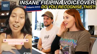 INSANE FILIPINA Voice Over Artist for Philippine Airlines! CRAZY REACTION