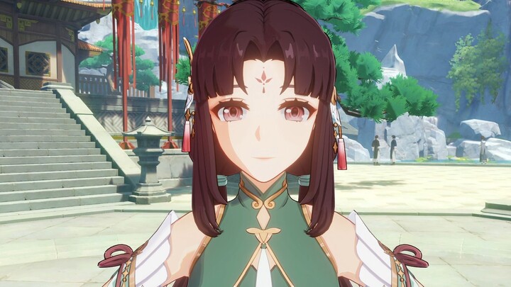 "Hua Tang: Luan Jing Hua Zhi" Genshin Impact OC character rendering display