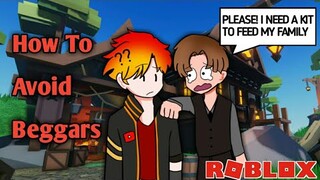 HOW TO AVOID BEGGARS IN ROBLOX BEDWARS (funny?)