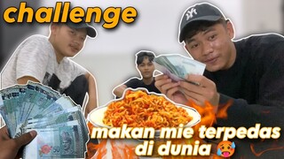 MAKAN MIE TERPEDAS DIDUNIA. YANG BERTAHAN SAMPAI AKHIR DAPAT 1000 RINGGIT 🤑#dejetff