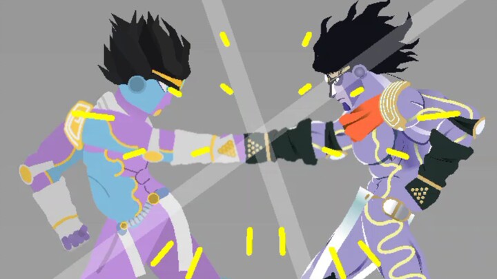 Jotaro Kujo Part 4 & Star Platinum vs Jotaro Kujo Part 3 & Star Platinum