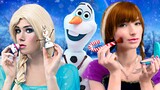 9 Ý Tưởng Trang Điểm Elsa Và Anna Trong Frozen / Thử Thách Trang Điểm!