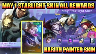 May 1, 2022 Starlight Skin Paquito All Rewards + Harith Painted Skin Free | MLBB