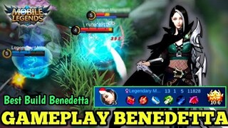 NEW HERO BENEDETTA GAMEPLAY , BEST BUILD BENEDETTA | MOBILE LEGENDS BANG BANG