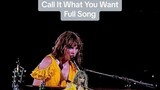 Call it what you want - Suprise Song Eras Tour Inang Kulot Taylor Swift