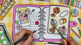 [Animasi stop-motion] Buatlah buku harian lucu dan buat hati para gadis tertawa! ｜Film pendek penyem