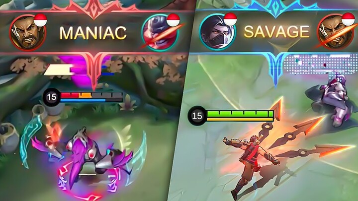 Musuh Maniac, Aku Balas Savage! - Mobile Legends