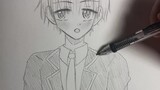 How to draw anime school boy | no time lapse | drawing tutorials for beginners