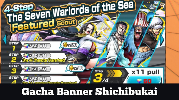 Gacha Banner Shichibukai One Piece Bounty Rush