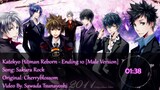 [Lyrics] Katekyo Hitman Reborn Ending 10 - Sakura Rock [Male Version]