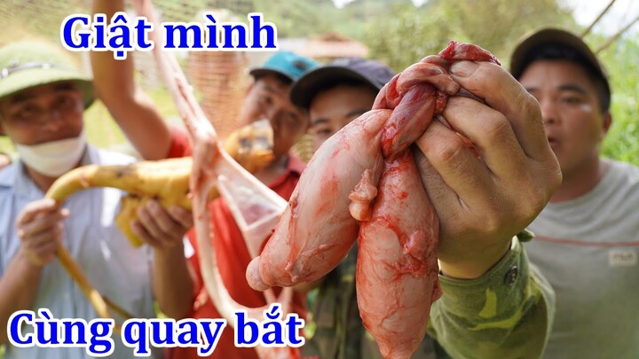 Đi gặt giật mình với con nhảy ở ao