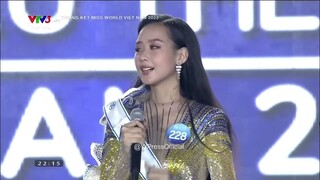 Lê Nguyễn Bảo Ngọc ứng xử Top 5 Miss World Vietnam 2022 Hoa Hậu Thế Giới Việt Nam 2022