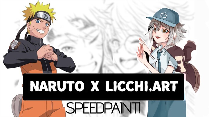 MENGGAMBAR CONTENT CREATOR FAVORITKU DENGAN KARAKTER NARUTO!! ✨❤❤❤ Naruto x licchi.art [SpeedPaint]