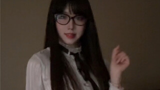 Heart-beating female teacher