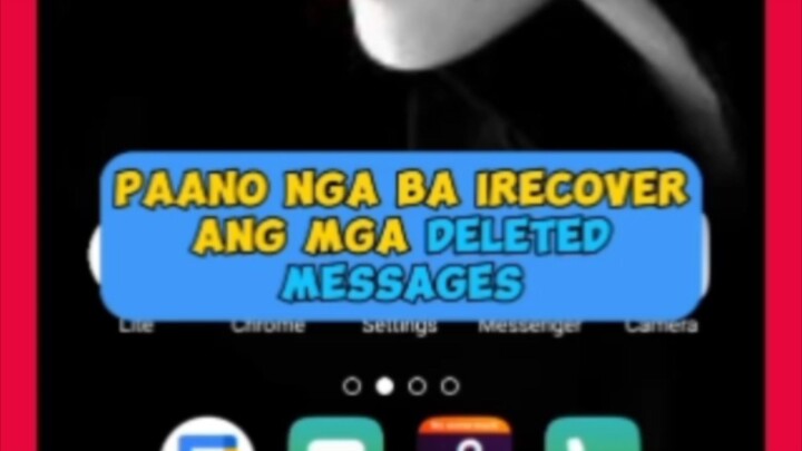 paano e recover ng deleted messages at calls sa cellphone natin