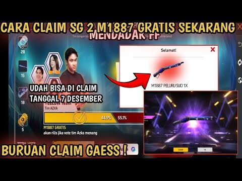 UDAH BISA! CARA KLAIM SG 2 M1887 GRATIS DI EVENT MENDADAK FF 2 | CARA MENDAPATKAN SG 2 M1887 GRATIS