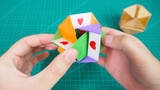 Paper Cube Can Turn Big and Small. A Small Gift for Confession!