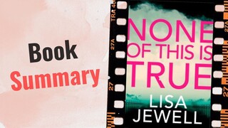 None of This is True | Book Summary