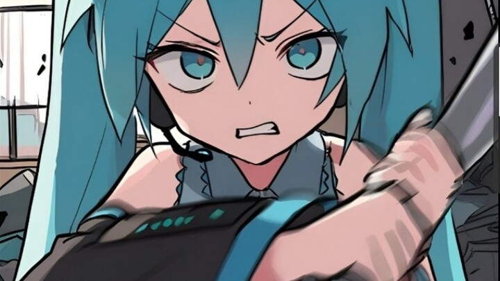 Hatsune mematahkan kedua kakinya.