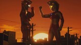 The sacred giant transmits light in the sunset! No one understands the sunset better than Tsuburaya