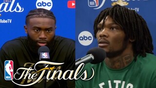 "We have champion ADN" Jaylen Brown & Robert Williams III on Celtics vs Warriors | NBA Finals Game 3