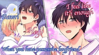 【BL Anime】What would happen if your possessive boyfriend is addicted to kissing?【Yaoi】