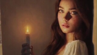 艺术家Damian Lechoszest擅长的光影画，感受一下什么叫做“画龙点睛”，整张画一下就活了