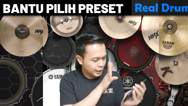 BANTU PILIH PRESET REAL DRUM