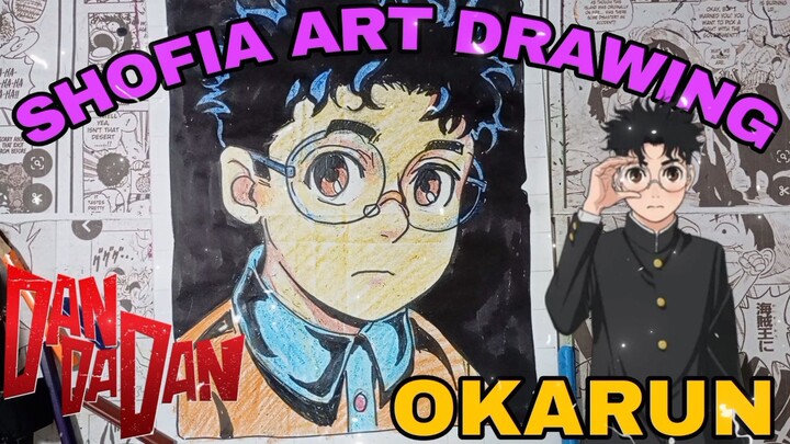 drawing anime Dan da dan okarana