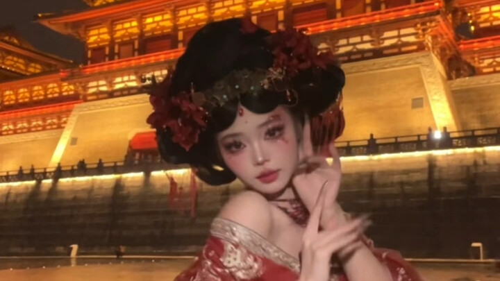 A pair of mandarin ducks playing with completely straight faces