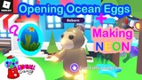 Opening Ocean Eggs + Making NEON Sloth! | Adopt Me - Roblox