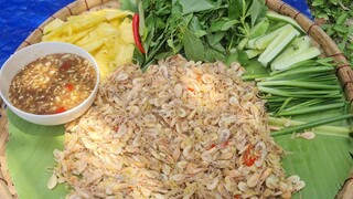 Cách đặt tép rong đơn giản hiệu quả. Tép rong um dừa cuốn bánh tráng mắm nêm - Bin Đen Miền Tây# 106