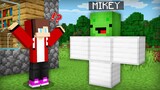 JJ Spawned Mikey Golem in Minecraft Challenge (Maizen Mazien Mizen)
