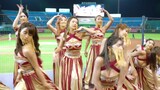 【4K】Taiwan Cheerleading Lotte Girls Sexy Midfield Dance Lin Xiangdaiying (Lin Xiaolu) Ni Xuan Chen Y