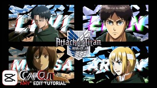 Attack On Titan Edit Cool "AMV" Glass Break Capcut Anime Edit Tutorial