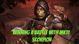 Trying to win using only Mk11 scorpion