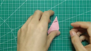 Origami ajaib mawar ajaib, mengubah kubus Rubik menjadi mawar