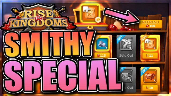 Maxed Smithy Special [how many patterns do we get?] Rise of Kingdoms
