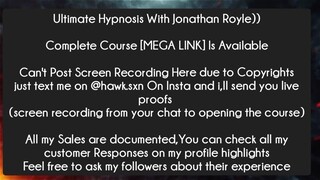 Ultimate Hypnosis With Jonathan Royle  Course Download